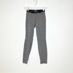 Icebreaker Kids Charcoal Gray Merino Wool Baselayer Leggings size 10